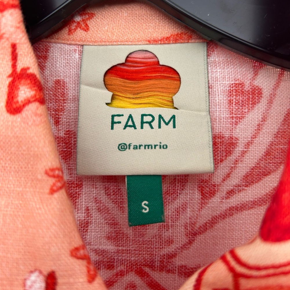Farm Rio Jaipur Linen Print Romper with Belt - Picture 10 of 13